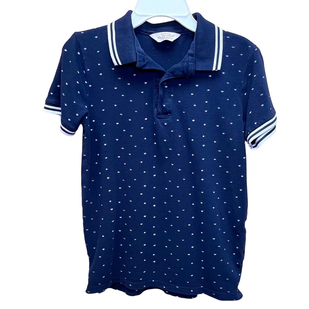 Vintage Remastered Mens Blue Golf Shirt Size XS